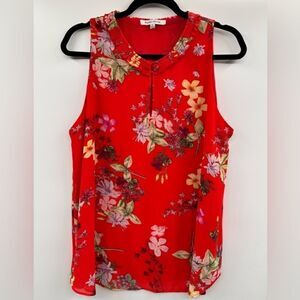 Rose+ Olive floral silky top